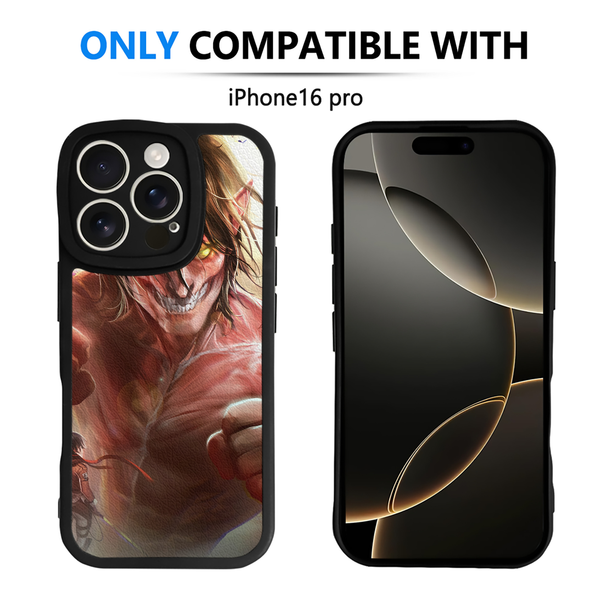 （画像用） 進撃の巨人 Attack on Titan 【iPhone 16シリーズ対応】シリコンスマホケース（レザー調） 材質：シリコン